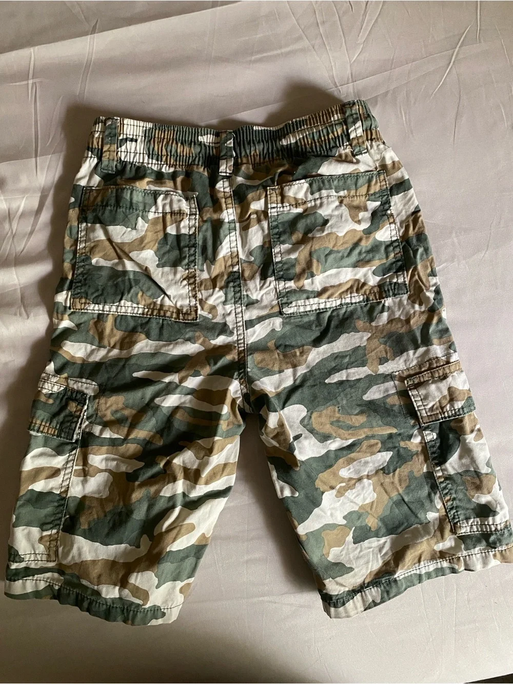 Children's Place Boys 14 Camo Shorts Lightweight Performance Cargo Active Cotton
